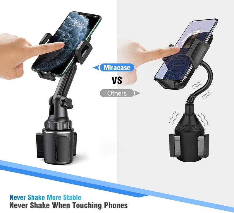 Miracase Cup Holder Phone Mount for Car, Universal Phone Holders for Your Car, Long Neck Adjustable Car Cup Cell Phone Mount for iPhone Samsung Google and All 4.0-7.0 inches Smartphones - Image 1